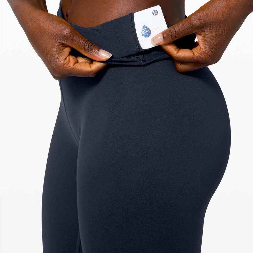 lululemon wunder under navy leggings